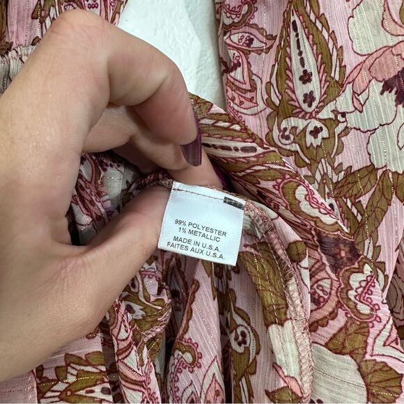 Misa Los Angeles Rumi One Shoulder Floral Asymmetrical Dress Size L - Picture 6 of 8